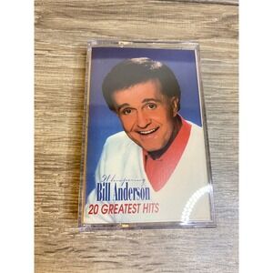 Whispering Bill Anderson 20 Greatest Hits Cassette Tape 1995 Country Music MCA